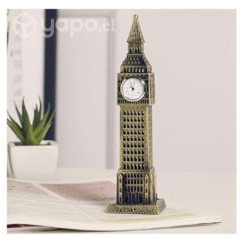 Reloj Big Ben Mesa metalico adorno decoración ENVI