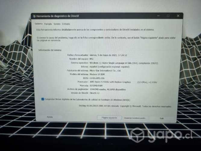 Laptop MSI modern 14 B5M
