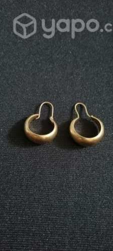 Aros de oro 18k tipo tipo botes