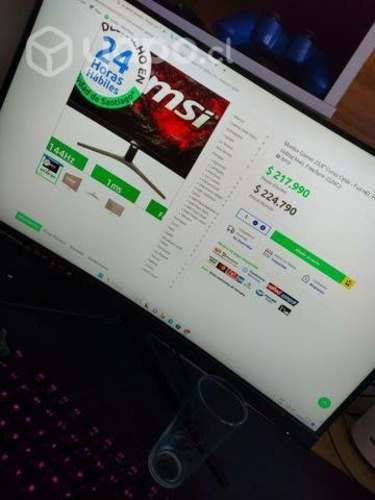 Monitor MSI 144hz curvo 23,6 pulgadas
