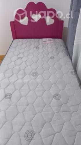 Cama de 1 Plaza con Colchon