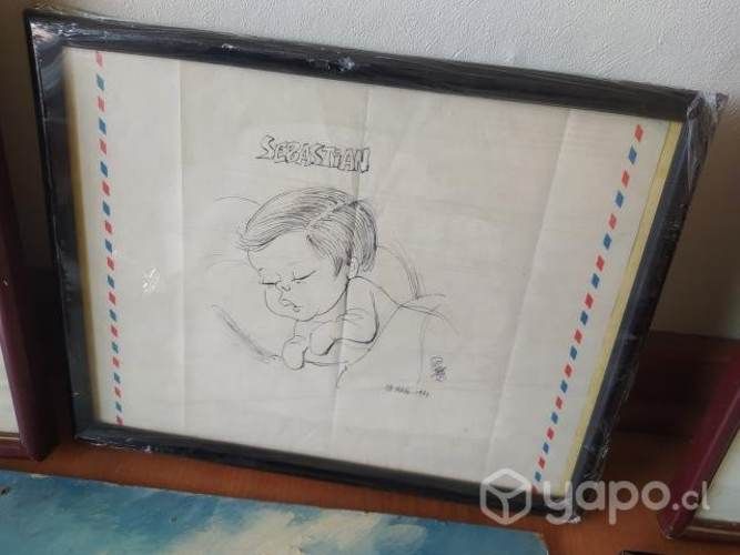 Antiguos esbozos, bosquejos y pinturas.