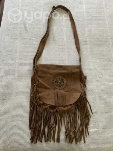Cartera flecos, bolso