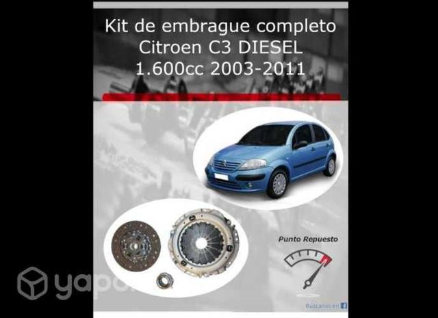 Kit de embrague Citroen C3 2003 al 2011