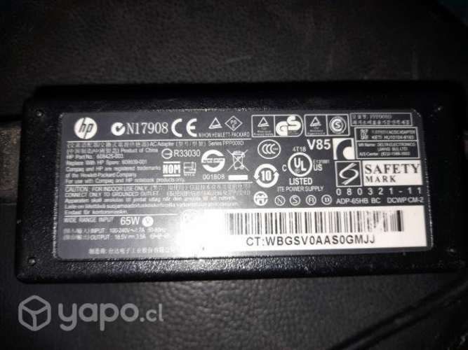 Cargador HP Original 65W