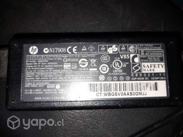 Cargador HP Original 65W