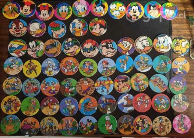 Coleccion original 65 tazos disney evercrisp(1994)