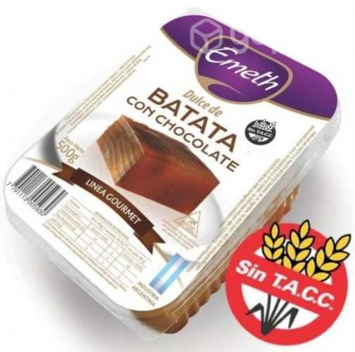 Dulce de batata con chocolate