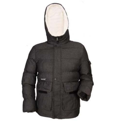 Parka Gris M Con Gorro y Chiporro Modelo 158