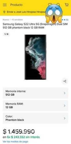 Samsung Galaxy S22 ultra 512GB Dual Sim