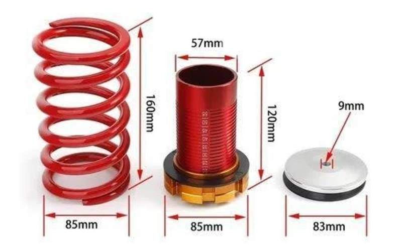 Kit 4 Coilovers Universal Suspension Regulable