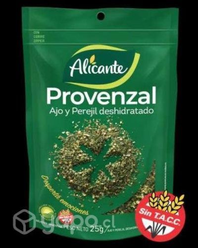 Provenzal alicante sin gluten