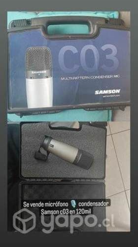 Micrófono condensador Samson c03