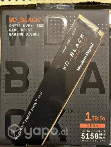 SSD WESTERN DIGITAL BLACK SN770 1TB NVMe GEN 4