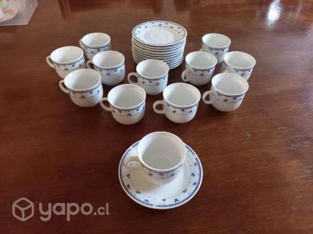 Juego de 12 tasas de café