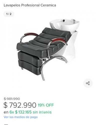 Sillón lavapelo reclinable