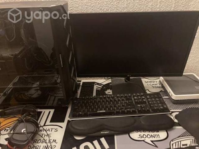 Pc gamer, teclado monitor y mouse