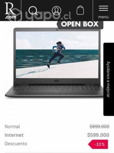 Notebook Dell Inspiron Ryzen 7 1 año de uso