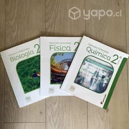 Libros 2º Medio Biología, Física y Química