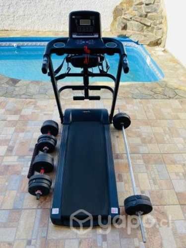 Trotadora Electrica + Masajeador + Pesas