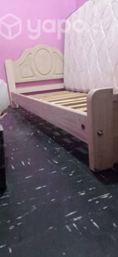 Base cama madera infantil 1 plaza