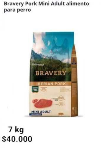 Alimento BRAVERY iberian pork 7 kg NUEVO SELLADO