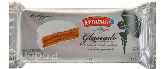 Alfajor terrabusi glaseado