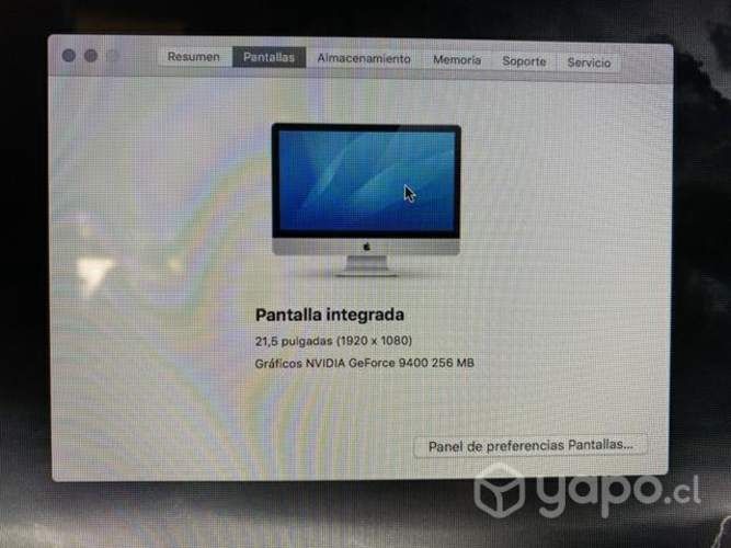 IMac 21,5 Intel core2 duo 3,06 gb 2009 7gb 500gb