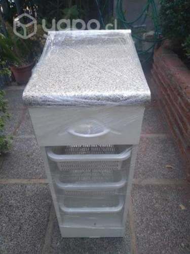 Verdulero cajon y 3 canastos