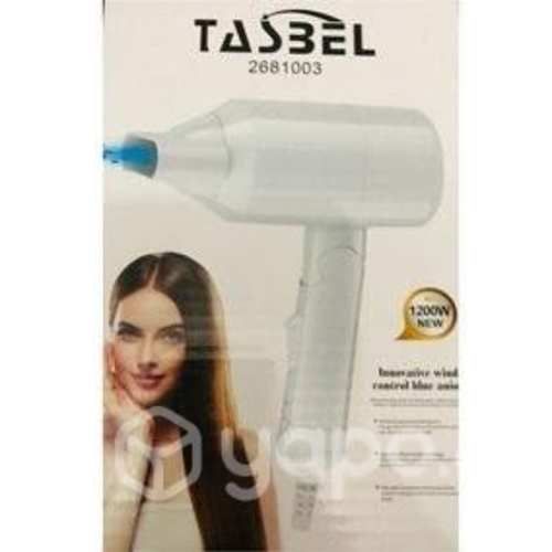 Secador de Pelo portatil enchufado 1200w tasbel