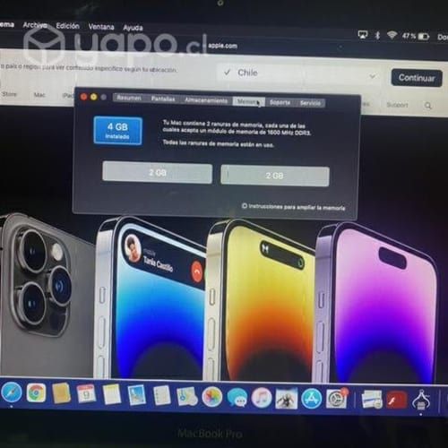 MacBook Pro Mid 2012 (modelo A1278) excelente