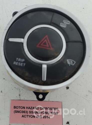 Boton Hazard Difroster (SNC063) SSangyong New Acty