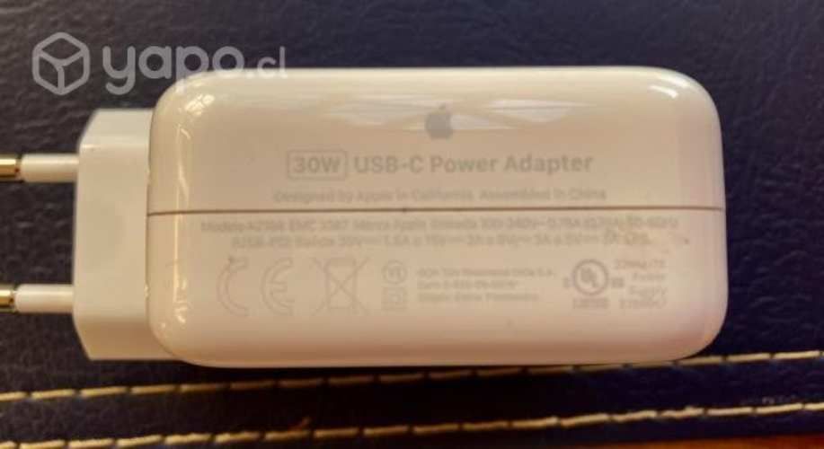 Cargador Original Apple USB-C de 30W Modelo A2164