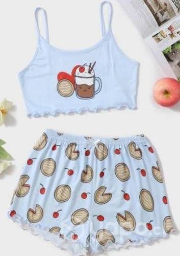 Pijama set Diseño animado cooffe