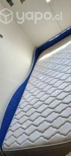 Cama 1 Plaza semi nueva base Americana