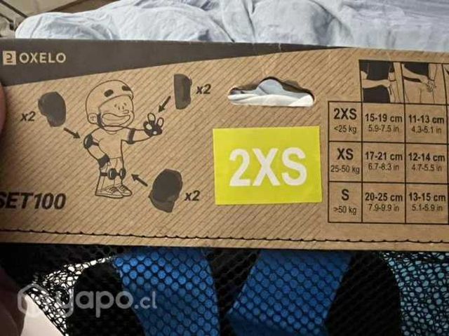 Protectors patinaje o ciclismo niños hasta 25 kg