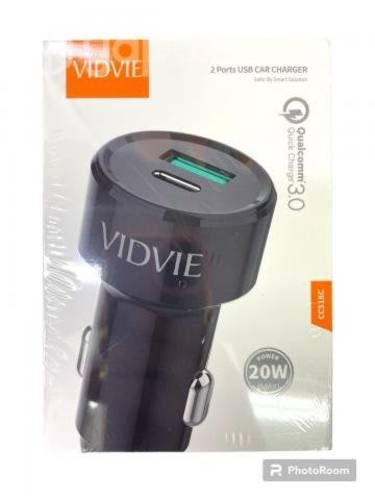 Adaptador de auto con dos entradas tipo usb/tipo c