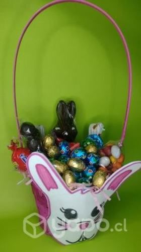 Canastita conejo de pascua