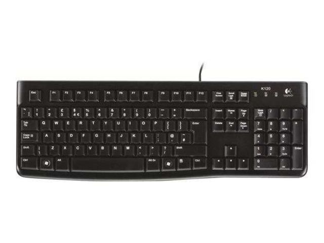Logitech teclado K120 USB espanol silencioso/antid