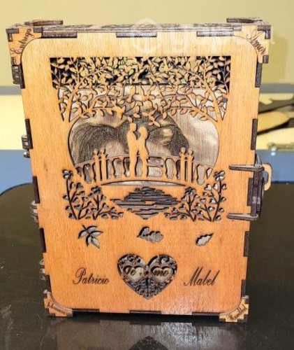 Caja Amor 2, de Madera personalizada