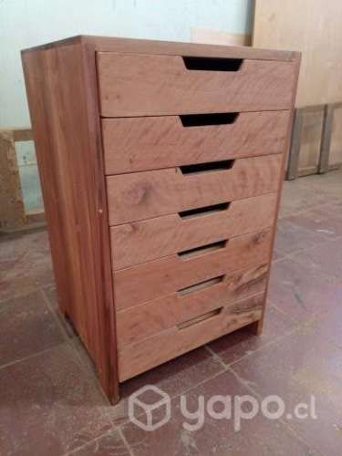 Cajonera para cassettes en roble