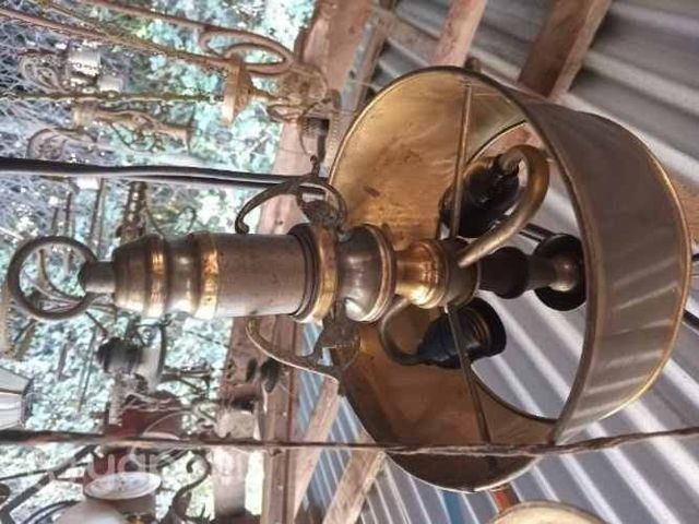 Lampara colgante con pantalla