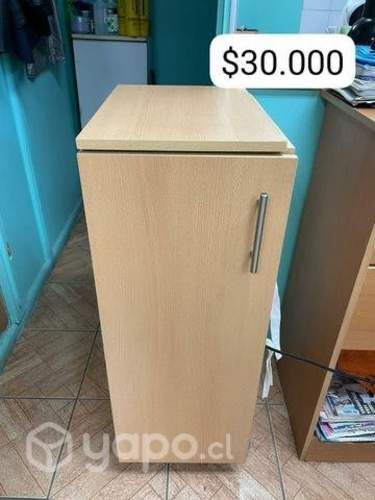 Mueble Melamina con ruedas y repisas