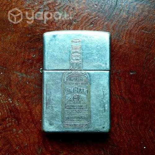 Encendedor Zippo de plata Colección Jim Beam