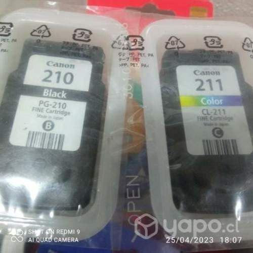Packs de tintas Canon 20 y 211 originales