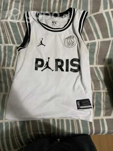Polera basquetball paris blanca