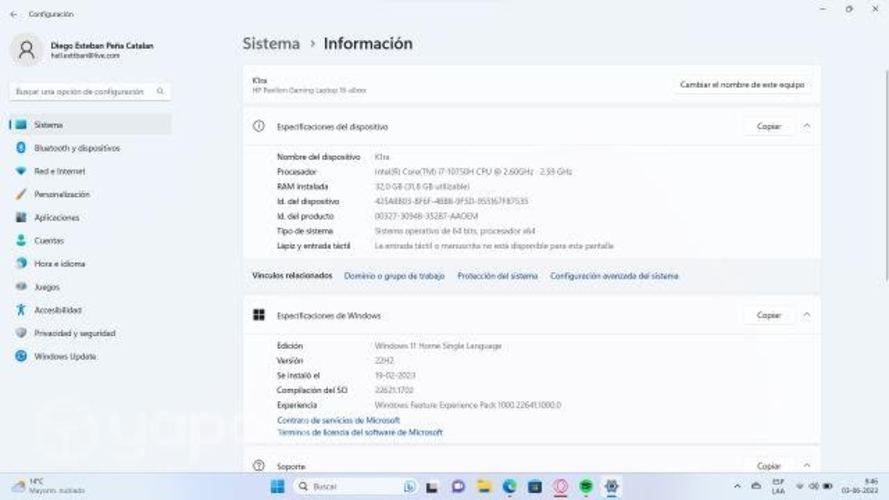 Notebook HP Pavilion Gaming Laptop 16-a0004la