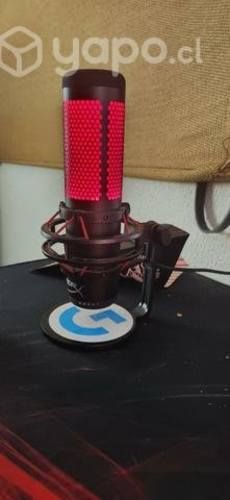 Microfono quadcast led