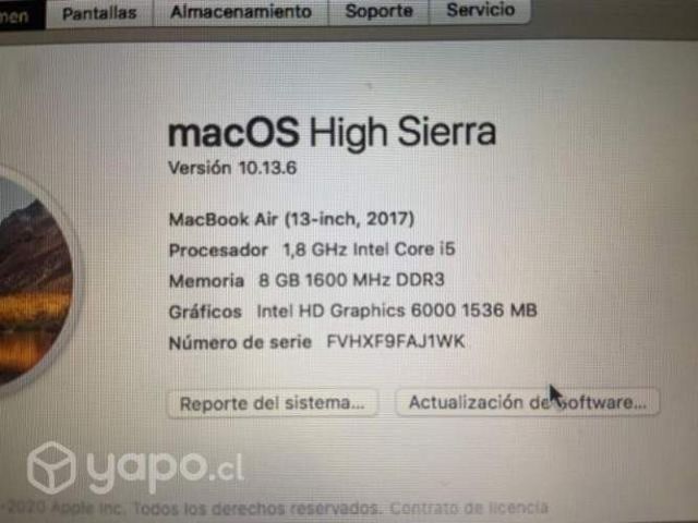 Macbook Air y cargador