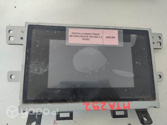 Pantalla Radio Touch (MTA292) Maxus T60 2020 2.8